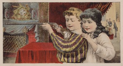 Children Aiming an Air Rifle by American School