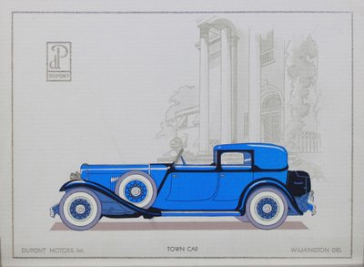 DuPont Motor Cars: Town Car, 1921 by American School