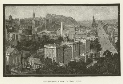 Edinburgh, from Calton Hill by American School