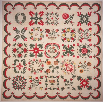 Eli Lilly Family Album Quilt by American School