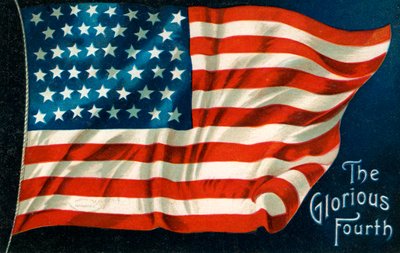 Fourth of July American Flag by American School