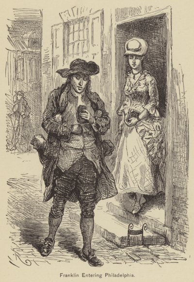 Franklin Entering Philadelphia by American School