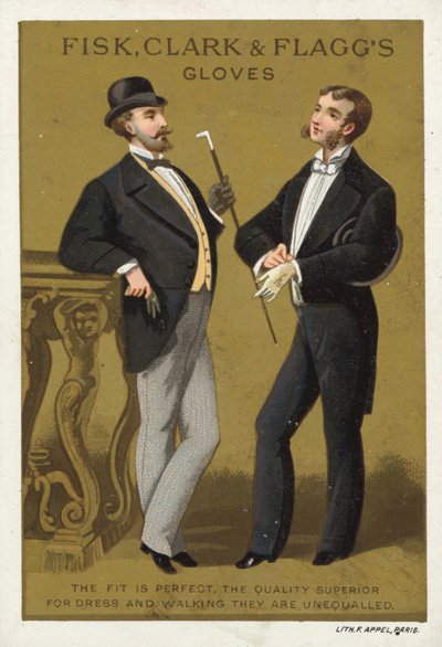 Gentlemen Talking, Advert for Gloves by American School