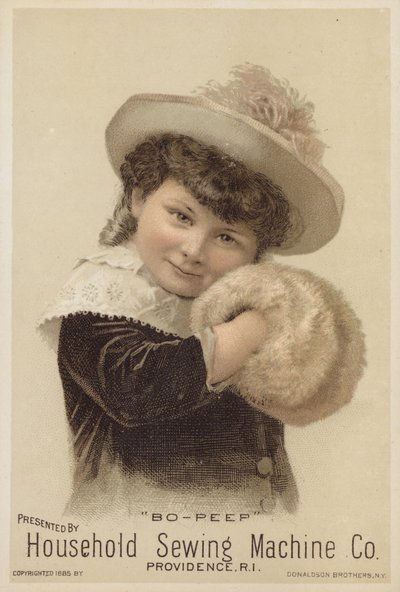 Girl with Muff, Bo-Peep by American School