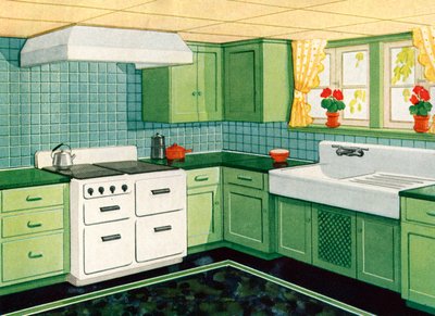 Ideal 1930s American Kitchen by American School