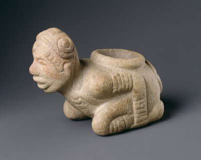 Kneeling Prisoner Effigy Pipe, from Mississippi by American School