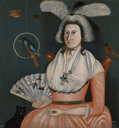 Lady with Her Pets by American School