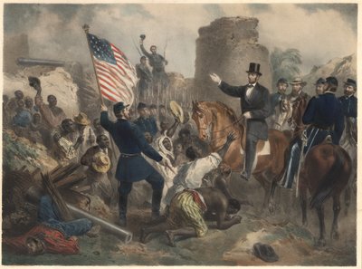 Lincoln in City Point by American School