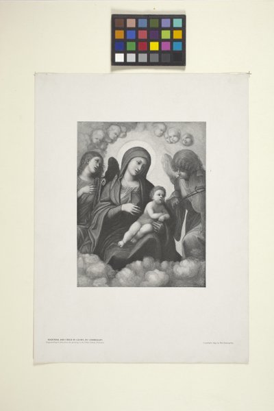 Madonna And Child In Glory by American School