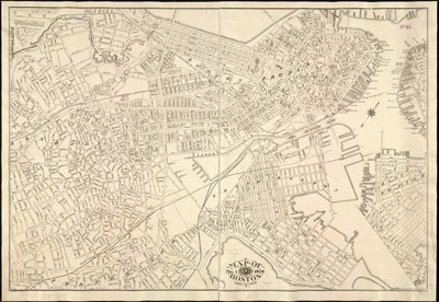 Map of Boston by American School