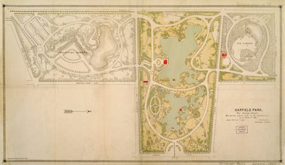 Map of Garfield Park, Chicago, Illinois by American School