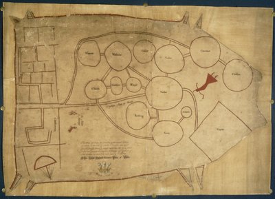 Map of Native Indian Lands, c.1721-25 by American School