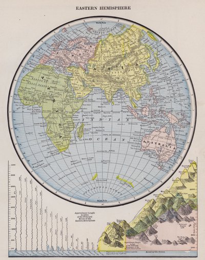 Map of the Eastern Hemisphere by American School