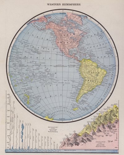 Map of the Western Hemisphere by American School