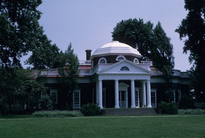 Monticello, designed by Thomas Jefferson by American School