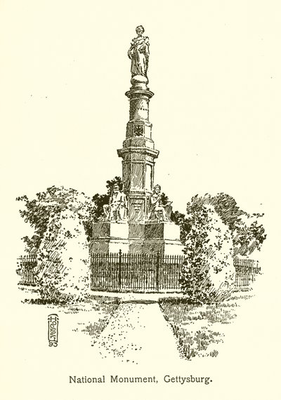 National Monument, Gettysburg by American School