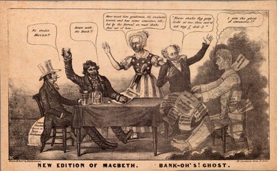 New Edition of Macbeth. Bonk-Ohs! Ghost, 1837 by American School