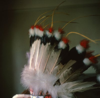 North American headdress by American School