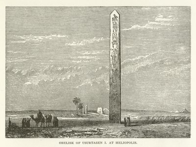 Obelisk of Usurtasen I at Heliopolis by American School