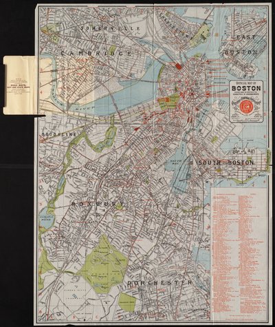 Official map of Boston by American School