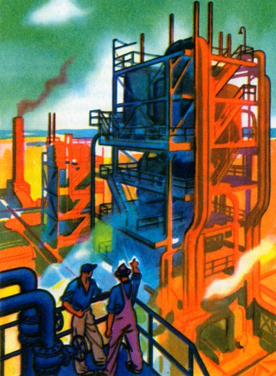 Oil Series: Refinery by American School