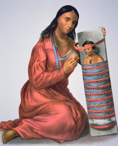 Ojibwa mother and baby by American School
