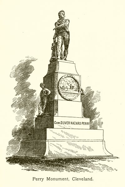 Perry Monument, Cleveland, Lake Erie by American School