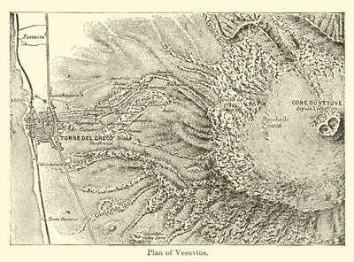 Plan of Vesuvius by American School