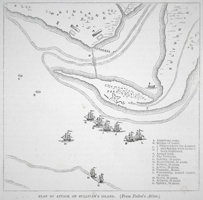 Plan of the attack on Sullivan