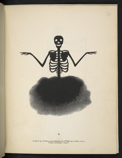 Plate 11. A skeleton figure, from Spectropia by American School