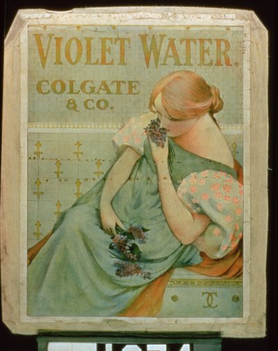 Poster advertising Violet Water by Colgate & Co. by American School