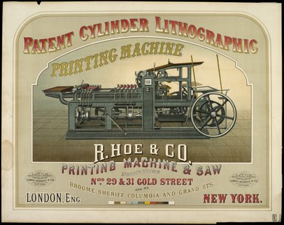 R. Hoe & Co. Printing Machine & Saw Manufacturers by American School