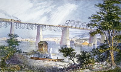 Railway Bridges at Louisville, Kentucky by American School