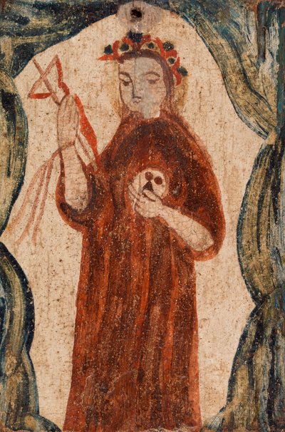 Saint with a Crucifix by American School