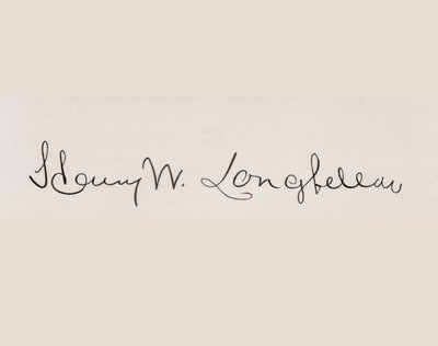 Signature of Henry Wadsworth Longfellow by American School