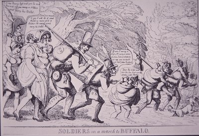 Soldiers on the March to Buffalo by American School