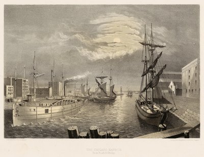 The Chicago Harbor by American School