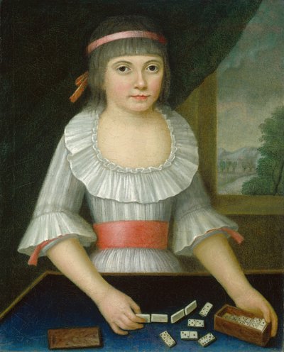 The Domino Girl, c.1790 by American School