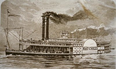 The Mississippi side-wheeler 