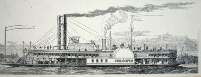 The Mississippi side-wheeler 