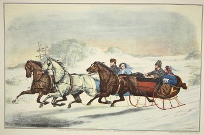 The Sleigh Race by American School