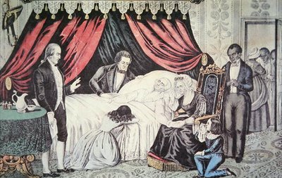 The death of George Washington by American School