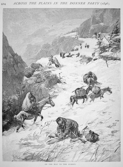 The ill-fated Donner Party by American School