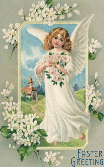 Winged Easter Angel by American School