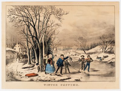 Winter Pastime, c.1800-10 by American School