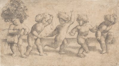 Five Dancing Putti by Amico Aspertini