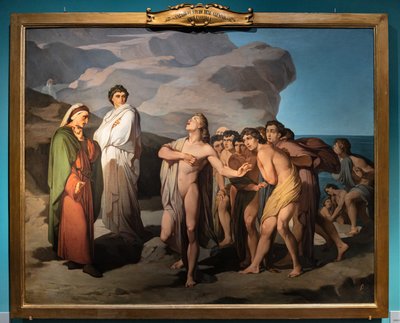 Dante and Casella by Amos Cassioli