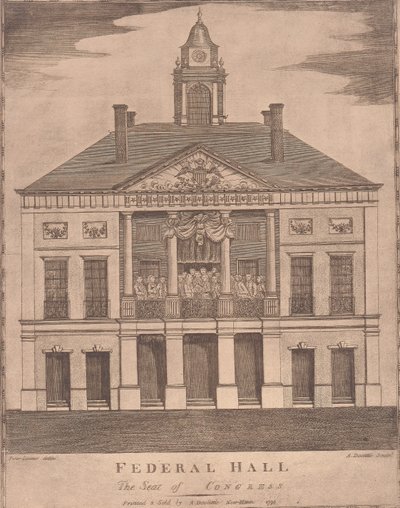 Federal Hall, the Seat of Congress by Amos Doolittle