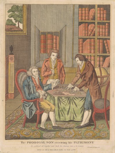 The Prodigal Son Receiving His Patrimony by Amos Doolittle