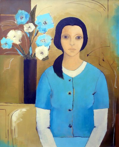 Madonna with Flowers by Ana Bianchi